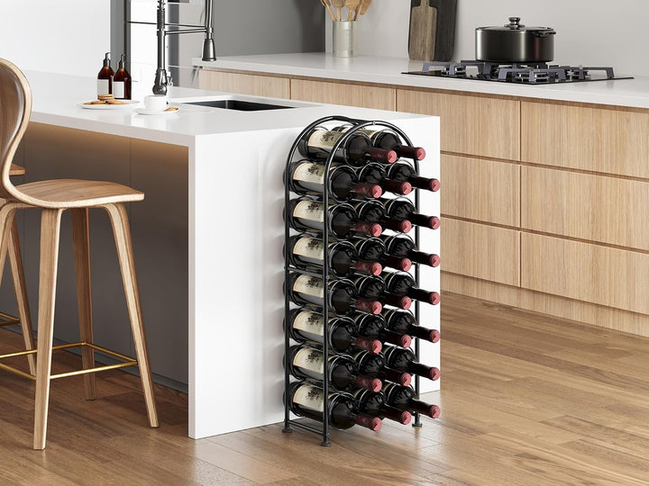 EasyPAG Metall 23 Flaschen Weinregal Freistehend Weinhalter Weinablage Weinständer Wein Halterung We