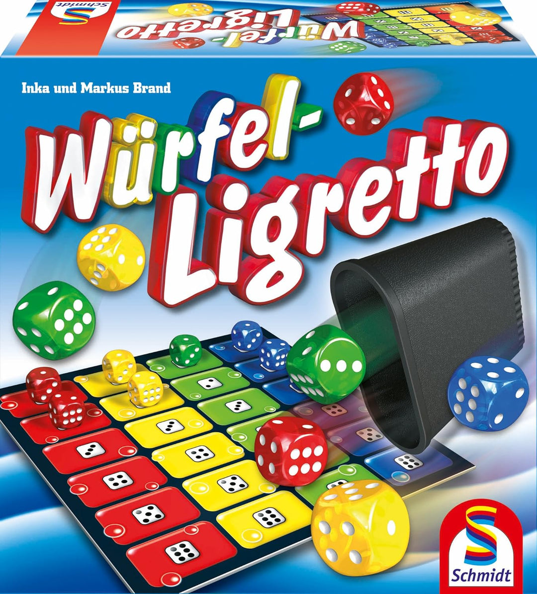 Schmidt Spiele 49611 Würfel Ligretto, Würfelspiel & 01201 - Ligretto grün, Kartenspiel Bundle mit Li