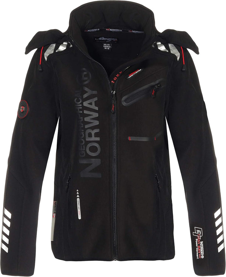 Geographical Norway Damen Jacke Softshell, M Schwarz / Schwarz