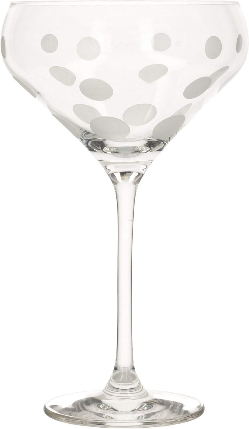 Mikasa Cheers Martinigläser, 290 ml, 4 Stück, Kristallglas, silber, 400 ml, Set of 4 Klassiker Silbe