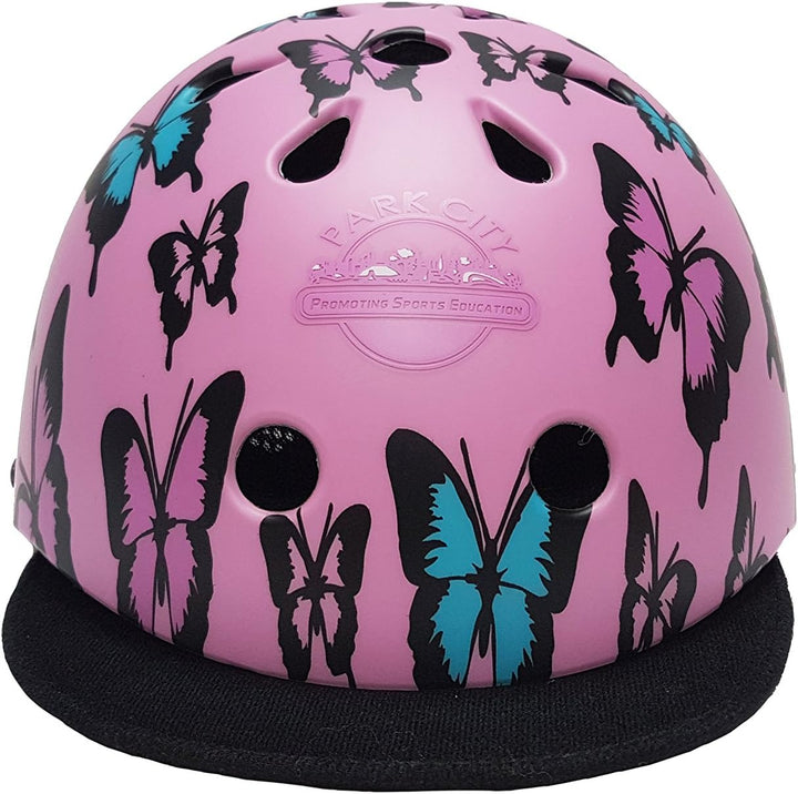 Park City Mädchen Butterfly Multisport Helm, violett, 54-56 cm