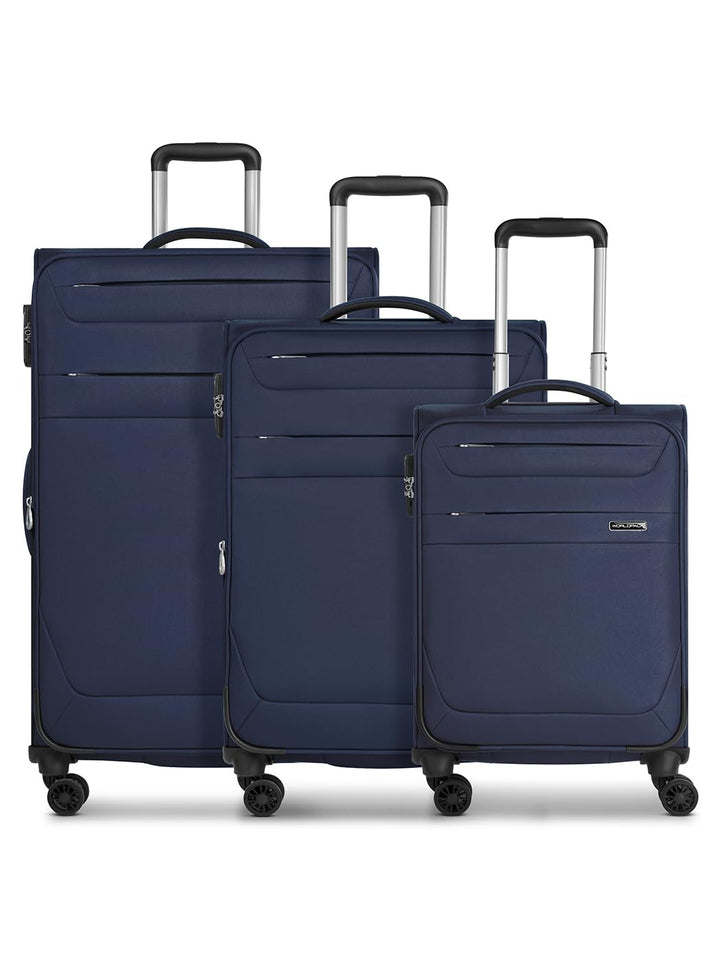 Worldpack Weichgepäck Koffer-Set 3-teilig | Reise-Trolleys aus hochwertigem, robustem Polyester Mate