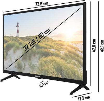 TELEFUNKEN XH32SN550S 32 Zoll Fernseher/Smart TV (HD Ready, HDR, Triple-Tuner) - Inkl. 6 Monate HD+