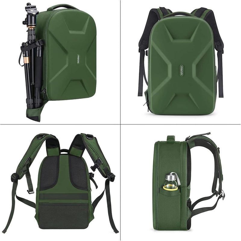 MOSISO Kamera Rucksack, DSLR/SLR/Spiegellose Fotografie Kameratasche 15-16 Zoll wasserdichte Hartsch