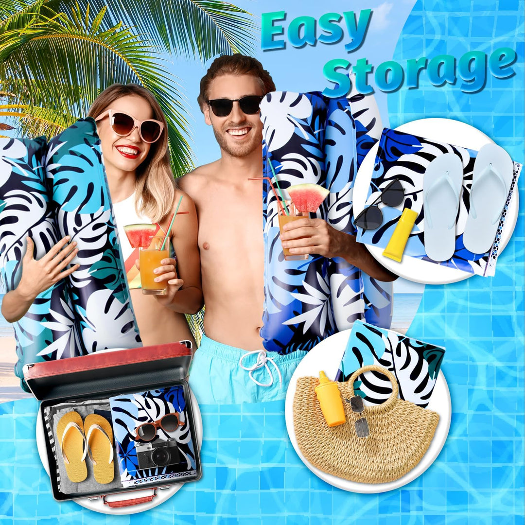 XL Luftmatratze Pool, 2 Stück Pool Zubehör Wasserhängematte, 4 IN 1 Luftmatratze Wasser Pool Spielze