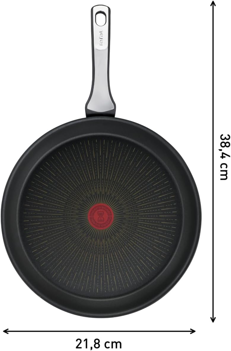 Tefal G25902 Unlimited On Bratpfanne | 20 cm | mit kratzfester Titanium Antihaft-Beschichtung | Ther