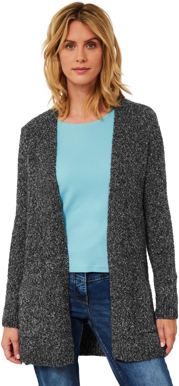Cecil Damen B253532 Strickjacke XS Schwarz, XS Schwarz