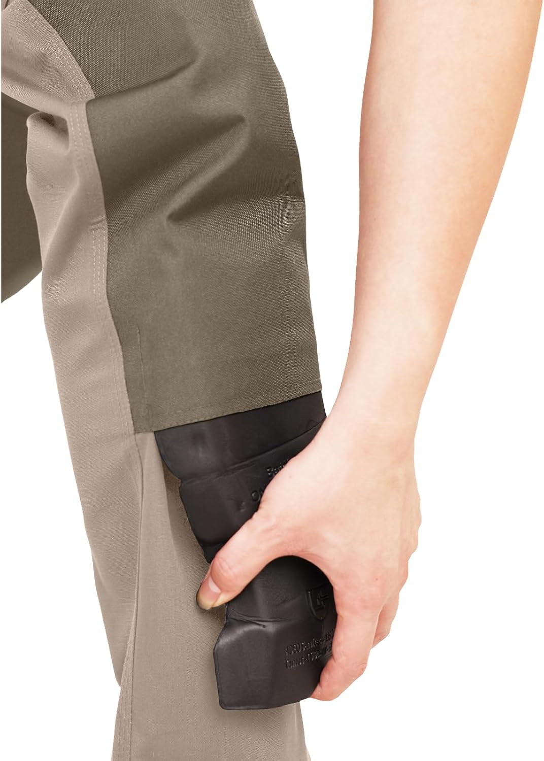 WORK IDEA Herren-Arbeitshose mit Oxford-Knietaschen, strapazierfähigem Canvas M Beige, M Beige