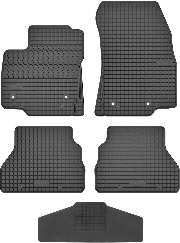 Fussmatten Vorne, Hinten + Tunnel Matte 5er Set für Ford B-MAX 2012-2017 Gummi Gummimatten Vorne, Hi