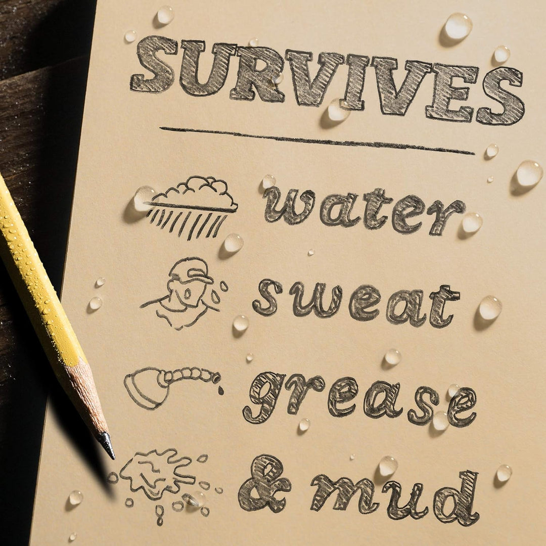Rite in the Rain Wetterfeste Planer-Tabs Set, 12,7 x 17,8 cm, Hellbraun (Nr. 9271) 4 5/8" x 7" Regis