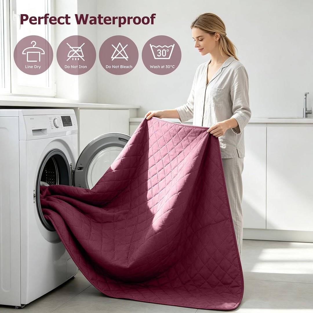 PETCUTE Sofabezug Sofaüberwurf Anti-Rutsch Sofa schonbezug wasserdichtes Sofabezüge Quilted Sofabezü