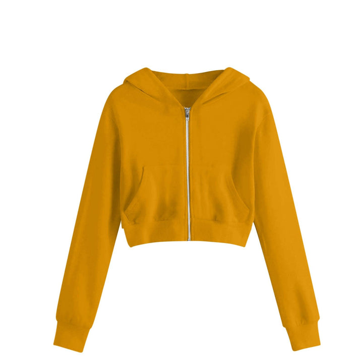 EMATOP Kurz Sweatjacke Mädchen Kinder Langarm Kapuzenjacke Einfarbige Baumwolle Sweatshirt Jacke Ful