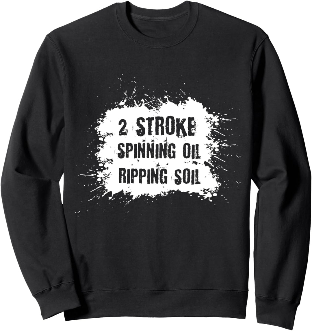 Dirt Bike 2 Stroke Spucken Öl Motocross Sweatshirt