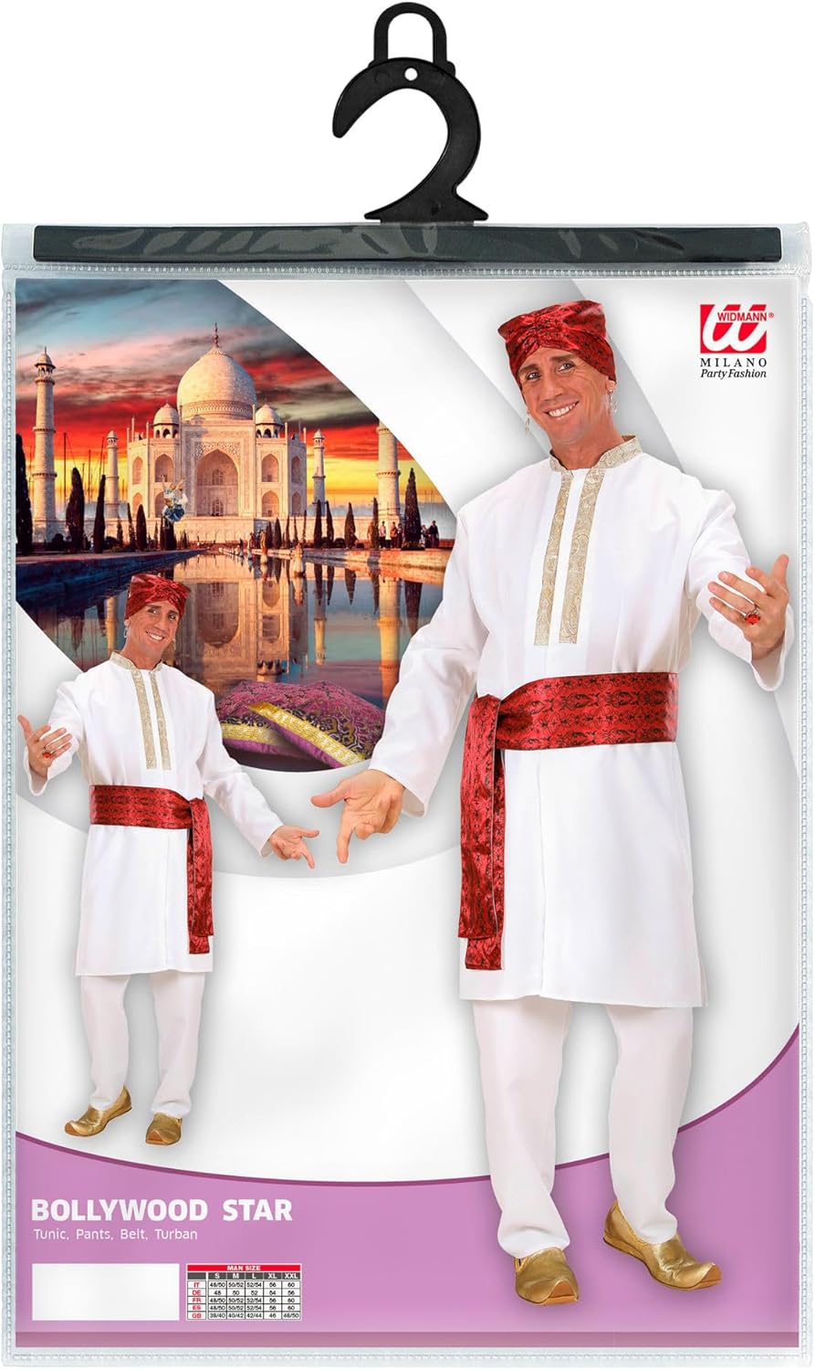 WIDMANN 73822 COSTUME BOLLYWOOD STAR M BIANCO #7382, M