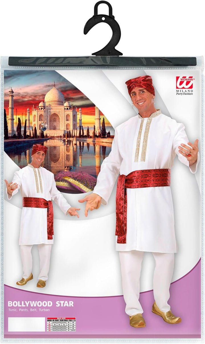 WIDMANN 73822 COSTUME BOLLYWOOD STAR M BIANCO #7382, M