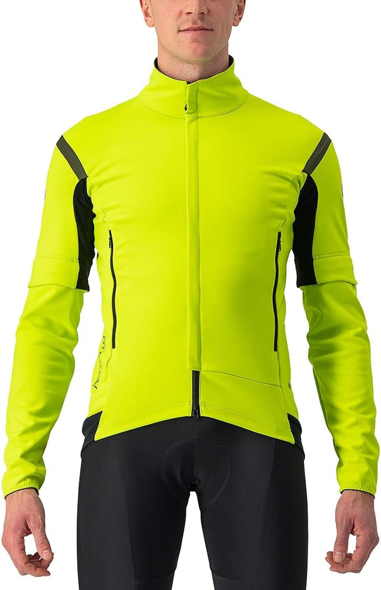 CASTELLI Herren Perfetto Ros 2 Convertible Jac Jacket M ELECTRIC LIME/DARK GRAY, M ELECTRIC LIME/DAR