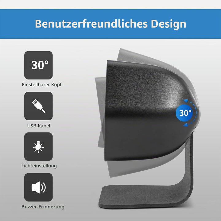 NETUM 1D 2D QR Präsentationsscanner mit USB-Barcodescanner, Omnidirektional, kabelgebunden, für Mobi