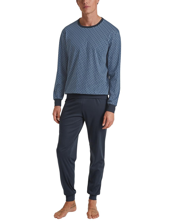 Calida Herren Relax Streamline Pyjamaset 50 Dark Sapphire, 50 Dark Sapphire