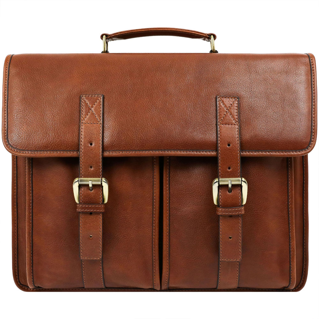 Time Resistance Leder Aktentasche Handgefertigte Umhängetasche Laptop Tasche für bis zu 15 Zoll Lapt