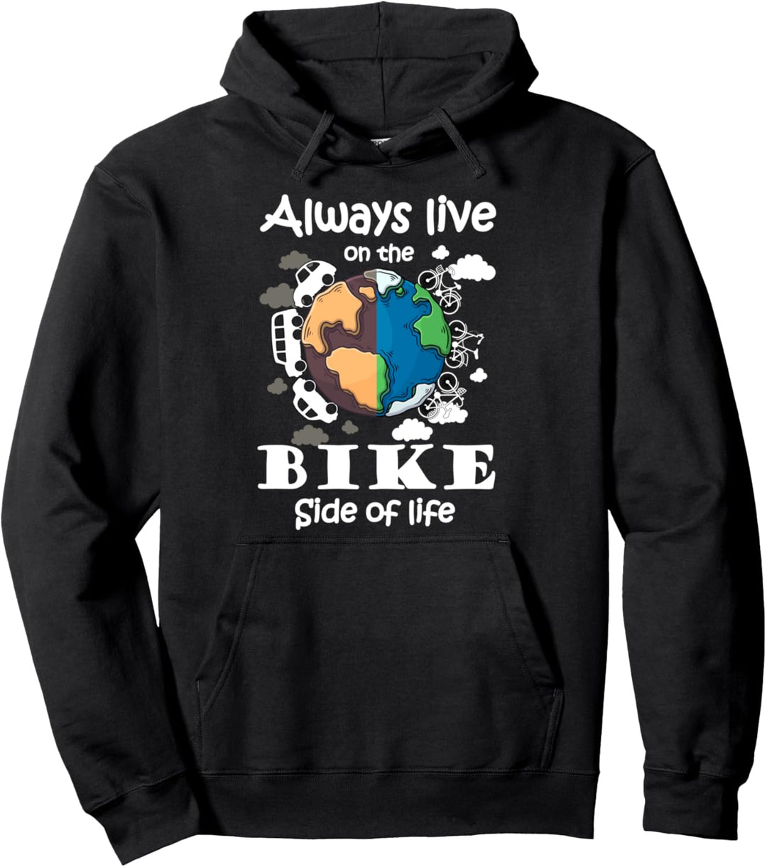 Fahrrad Elektrofahrrad Spruch Radfahren Umwelt E-Bike Pullover Hoodie