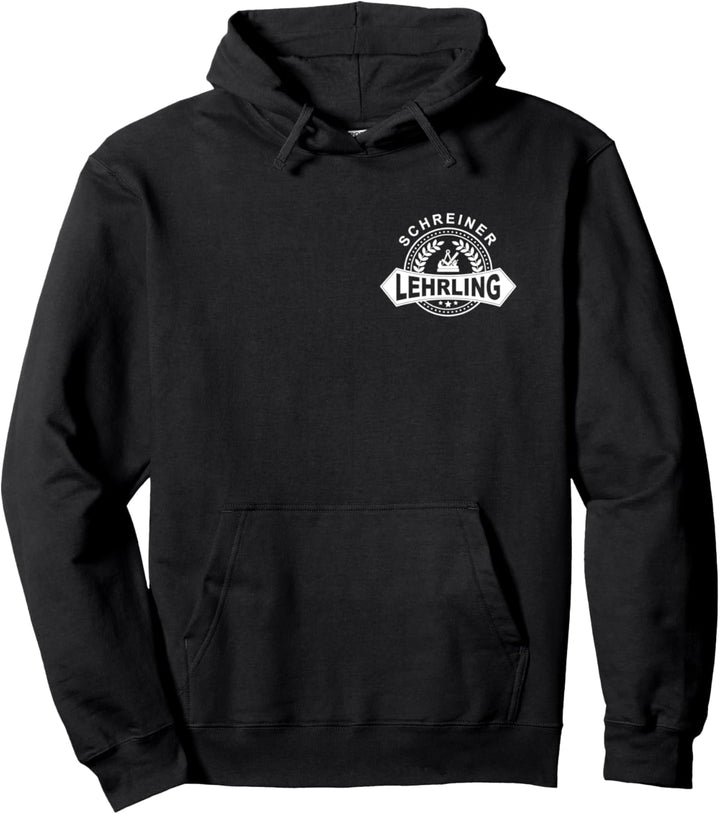 Schreiner-Lehrling mit historischem Zunftwappen auf Brust Pullover Hoodie