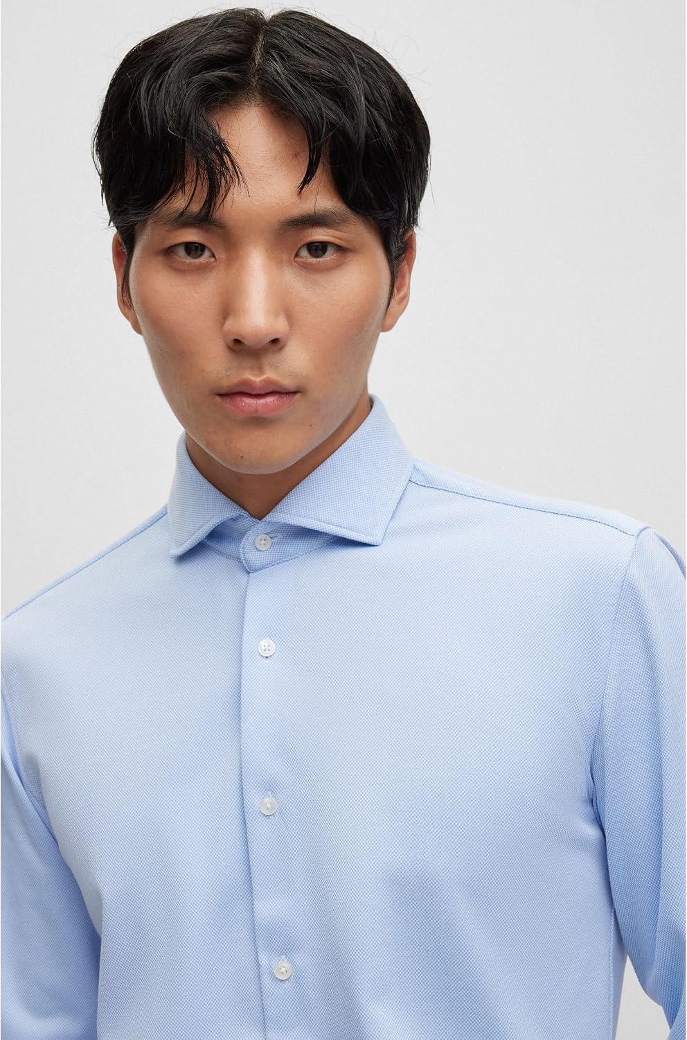 BOSS Herren Hemd P-Hank-Spread 38 Hellblau450, 38 Hellblau450
