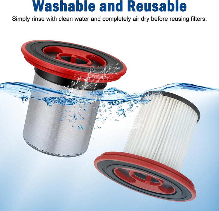 12040193 4er-Pack waschbare Filter für Bosch Unlimited Serie 7 schnurlosen Staubsauger BKS711XXL BBS