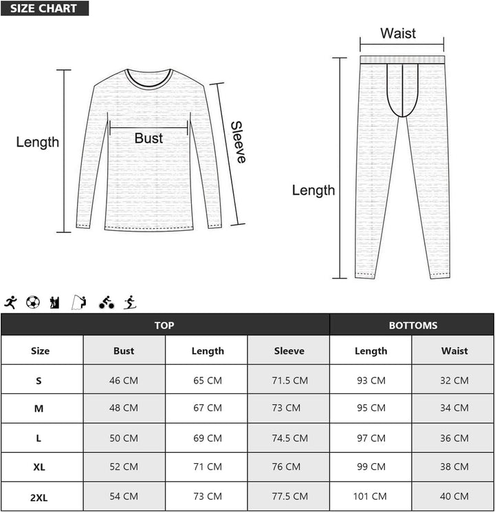 MOBIUSPHY Thermounterwäsche Herren, Funktionsunterwäsche Skiunterwäsche Winter Thermowäsche Set Warm