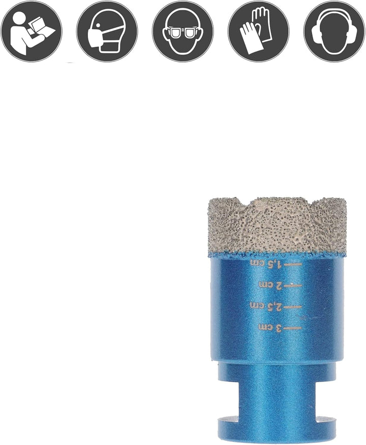 PRODIAMANT Diamant Fliesenbohrer 35 mm x M14 Fliese, Feinsteinzeug, Keramik für Winkelschleifer Prem