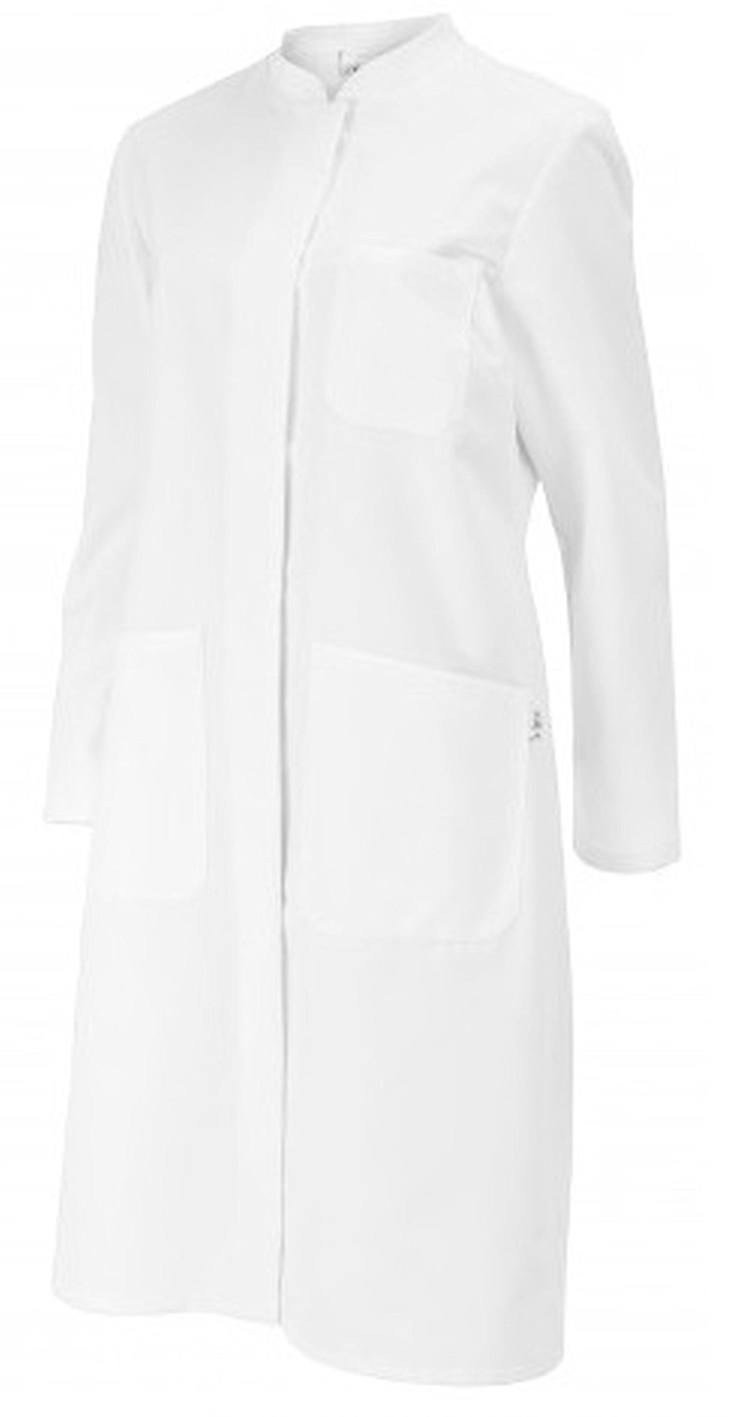 BP 1614-130-21-40n Mantel für Frauen, Langarm, Stehkragen, 205,00 g/m² Reine Baumwolle, weiss, 40n,