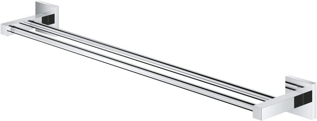 GROHE Start Cube - Doppel- Badetuchhalter (Stichmass: 600mm, verdeckte Befestigung, Material: Metall