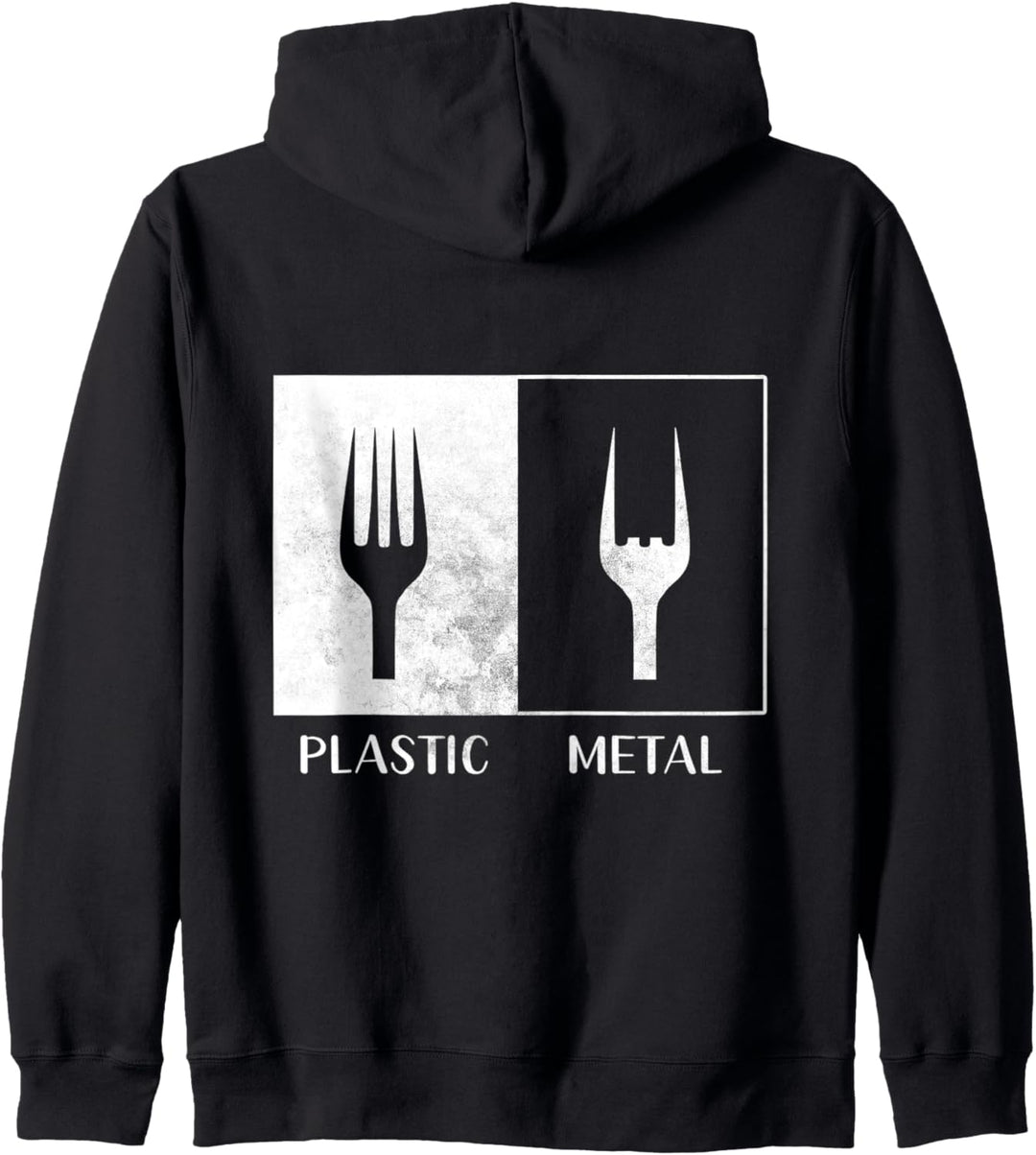 Backprint Plastik Heavy Metal lustiges Musik Kapuzenjacke
