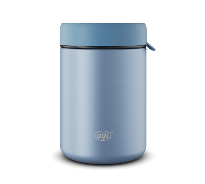 alfi ISO FOOD MUG 350ml, Blau matt, Edelstahl Thermobehälter für Essen, Isolierbehälter für Suppen,