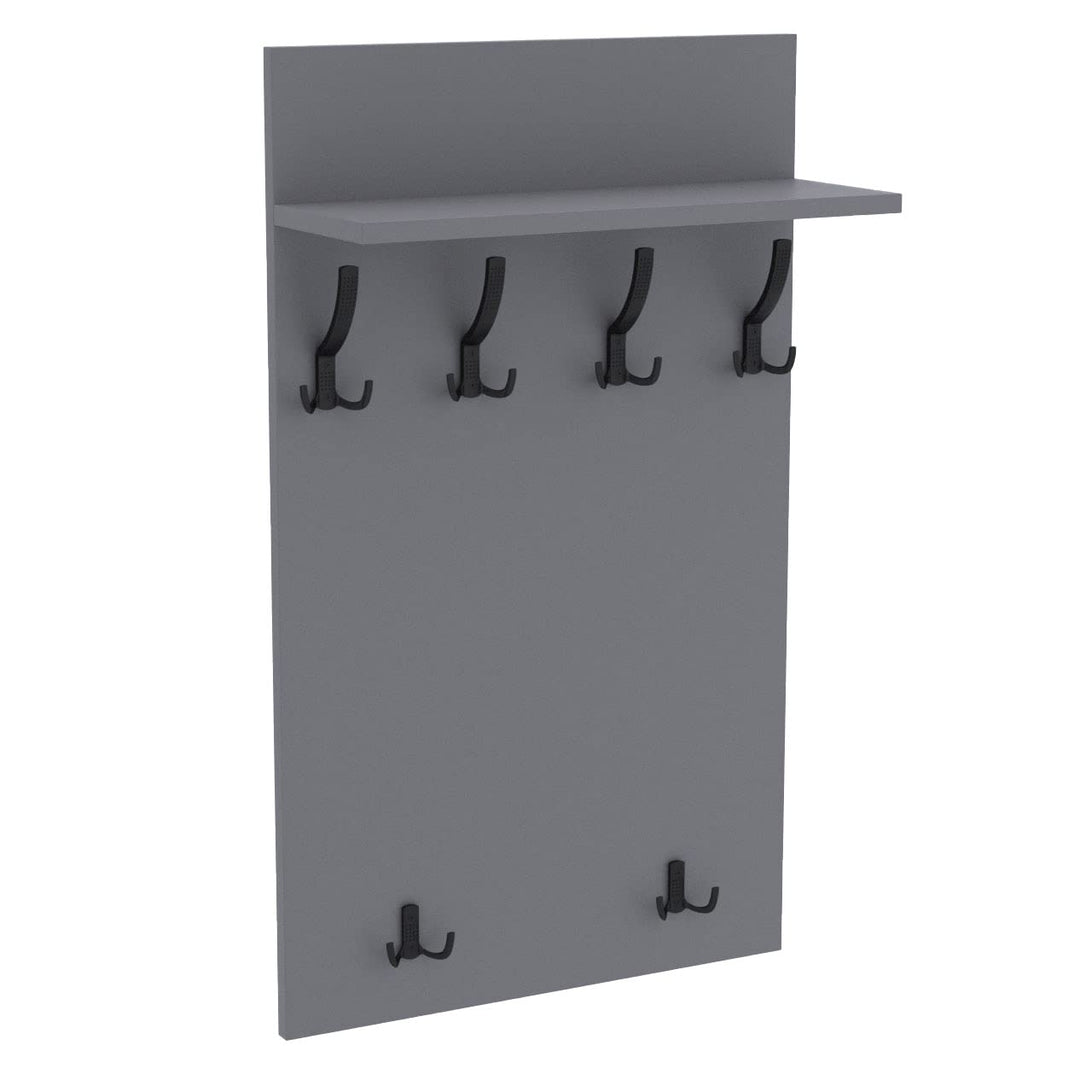 AKKE 100x60 | MAXI Garderobenpaneel Wandgarderobe Garderobe Wandpaneel Kleiderstange SCHWARZ | LIGHT