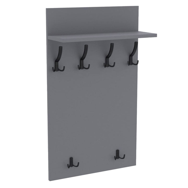AKKE 100x60 | MAXI Garderobenpaneel Wandgarderobe Garderobe Wandpaneel Kleiderstange SCHWARZ | LIGHT