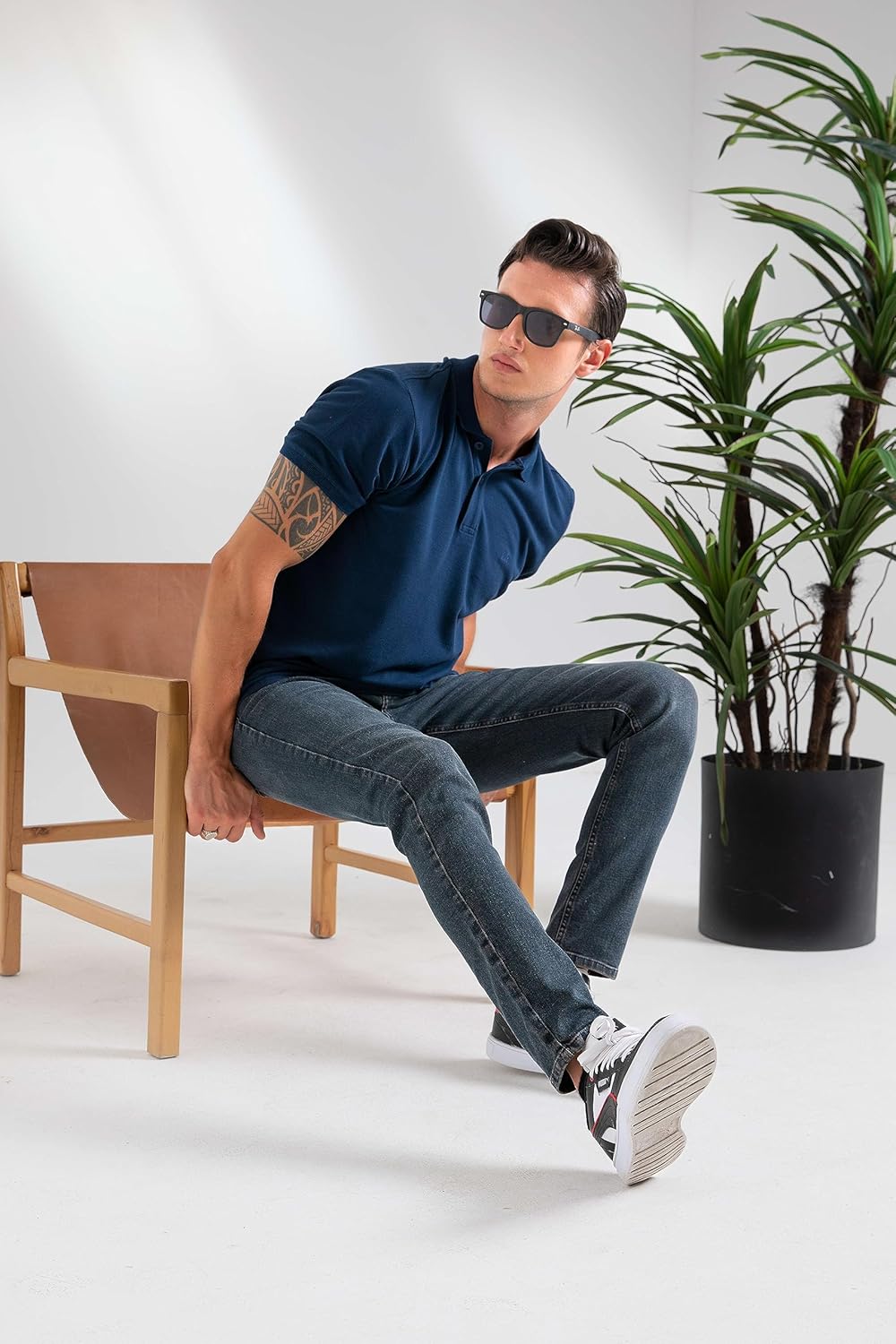 HALAT'S Herren Jeans Slim Fit - Baumwolle Jeanshose Stretch für Herren mit Schlanke Elastizität 29W