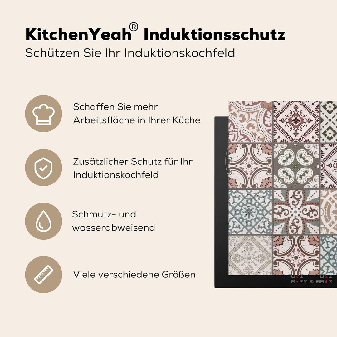 KitchenYeah© Herdabdeckplatte Einteilig Ceranfeld Abdeckplatte für Induktionsschutz Ceranfeldabdecku