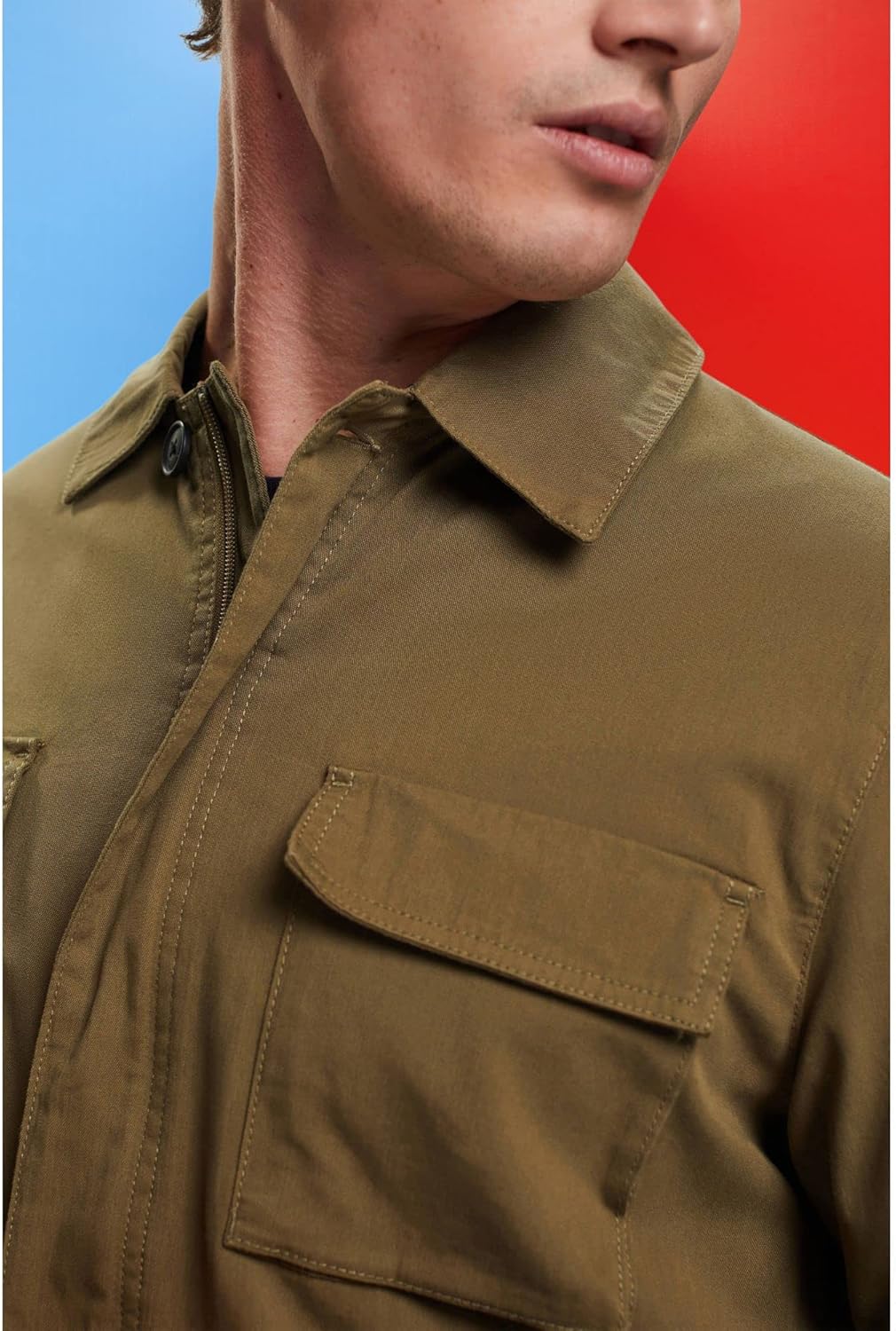 ESPRIT Herren 023ee2g303 Jacke XXL 346/Light Khaki 2, XXL 346/Light Khaki 2