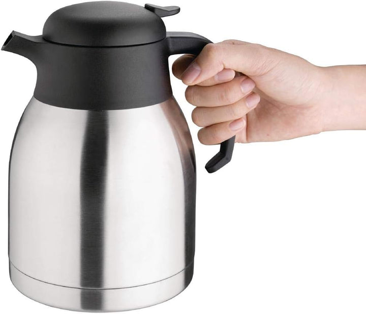 Olympia C092 unzerbrechlich Vakuum Krug, 1,5 l Kapazität, Edelstahl Finish, 215(H) x 143(Ø)