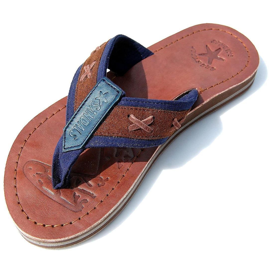 Seestern Sportswear Jungen Jugendliche Leder Zehentrenner Zehensandale Sandalen Gr.36-42/2160 40 EU