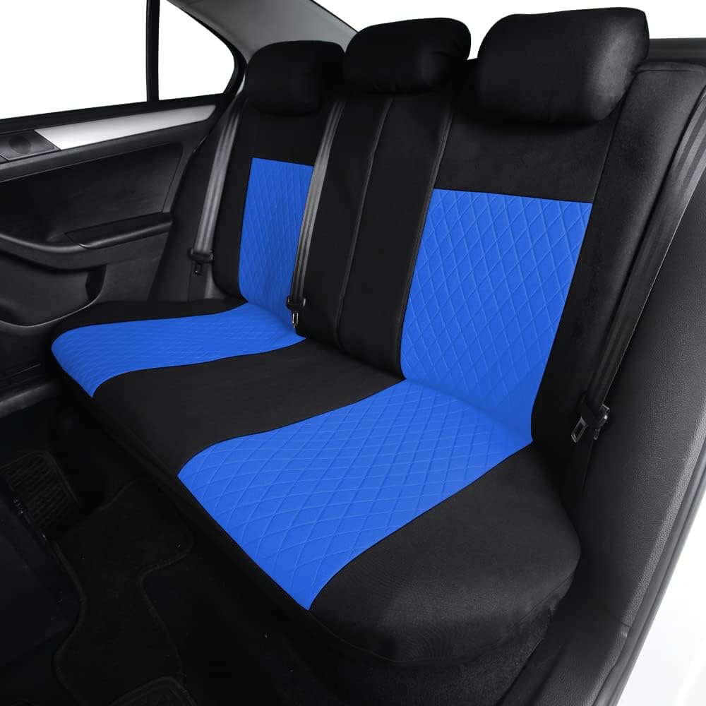TOYOUN Sitzbezüge Auto Set Universal Autositzbezüge Sitzschoner Auto Schonbezug Autositz Blau für Vo