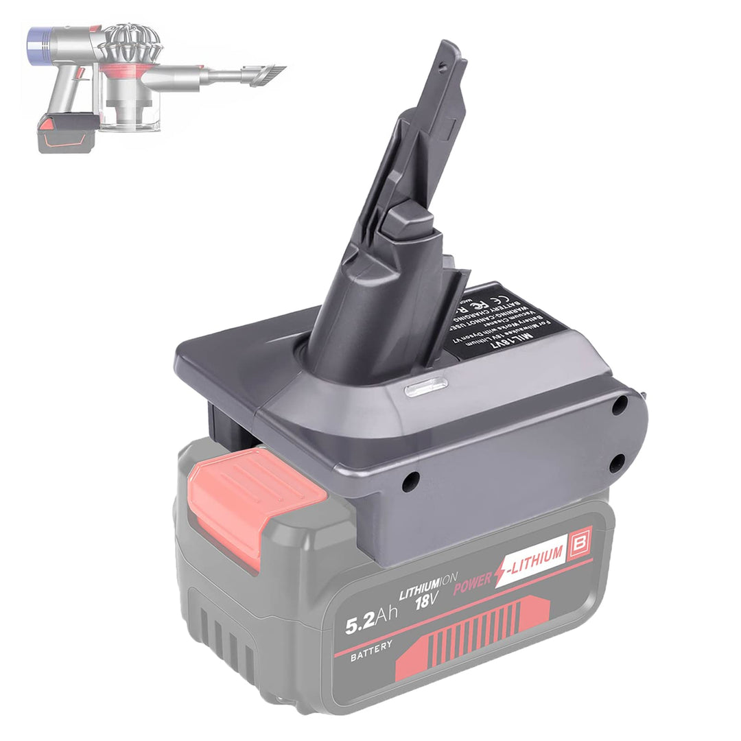 BTRUI V7 Adapter für Einhell 18V Power X Serie Lithium Akku auf für Dyson V7 Animal Fluffy Motorhead