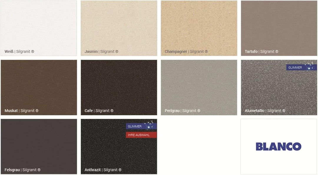 BLANCO FAVUM 45 S | SILGRANIT anthrazit | Einbauart: Einbau von Oben | reversibel | ohne Ablauffernb