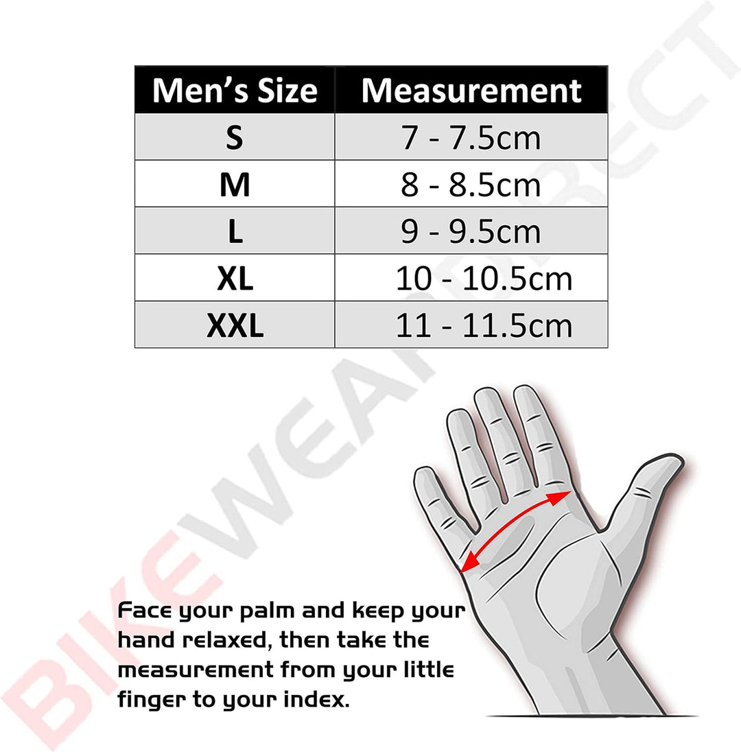 Texpeed Motorradhandschuhe Herren Leder - Biker Winter warm handschuhe - Weiches, leichtes echtes Br