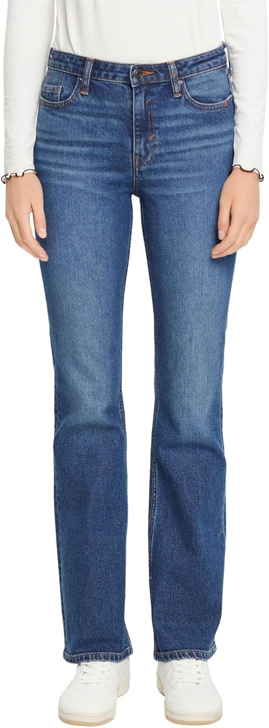 ESPRIT Damen Bootcut Superstretch Jeans 28W / 32L 902/Blue Medium Wash - New, 28W / 32L 902/Blue Med
