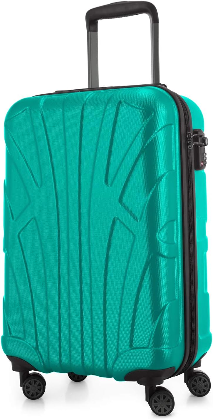 Suitline Handgepäck Hartschalen-Koffer Koffer Trolley Rollkoffer Reisekoffer, TSA, 55 cm, ca. 34 Lit