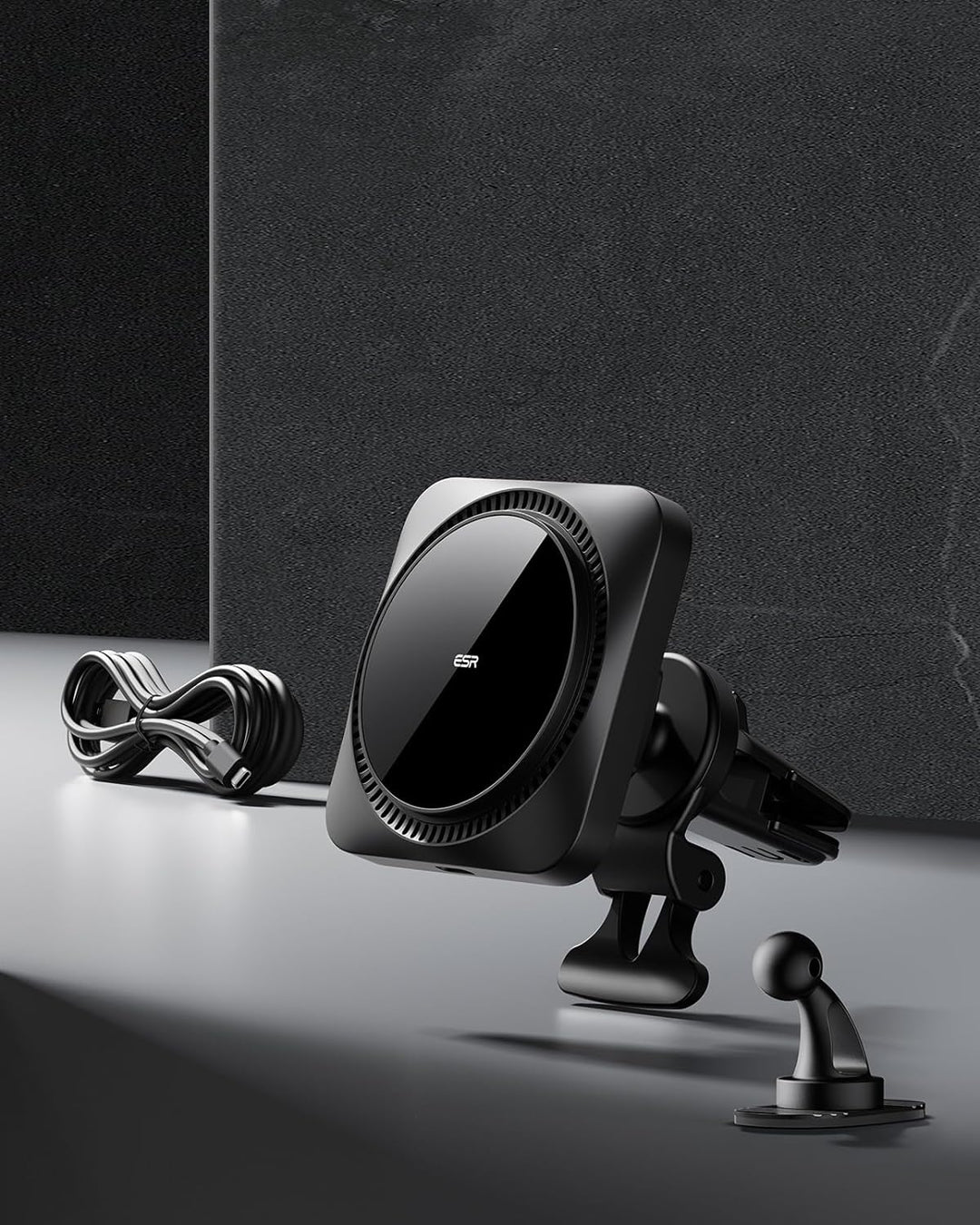 ESR HaloLock Kabelloses Auto Ladegerät mit CryoBoost, kompatibel mit MagSafe Autohalterung und iPhon