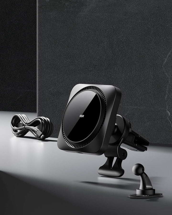 ESR HaloLock Kabelloses Auto Ladegerät mit CryoBoost, kompatibel mit MagSafe Autohalterung und iPhon