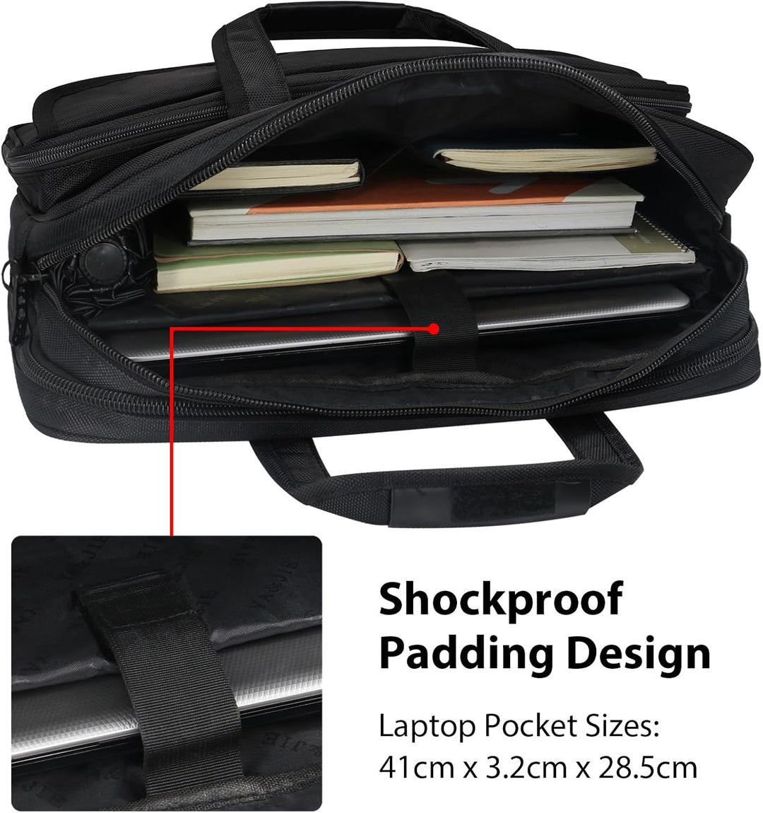 Taygeer Laptoptasche 17 Zoll Business Aktentasche Herren Gross Laptop Notebook Tasche Wasserdicht No