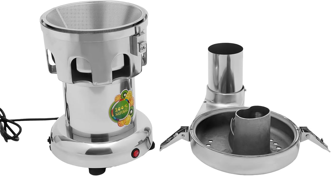 Elektrische Saftpresse Fruchtsaftpresse Edelstahl Saftpresse Gemüsesaft Juicer Trennung Orangenpress